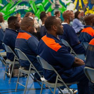 Incarcerated students at the Hope-Western Prison Education Prison