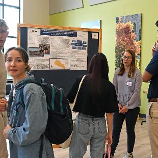 Students and others at the 2023 Summer Research Showcase